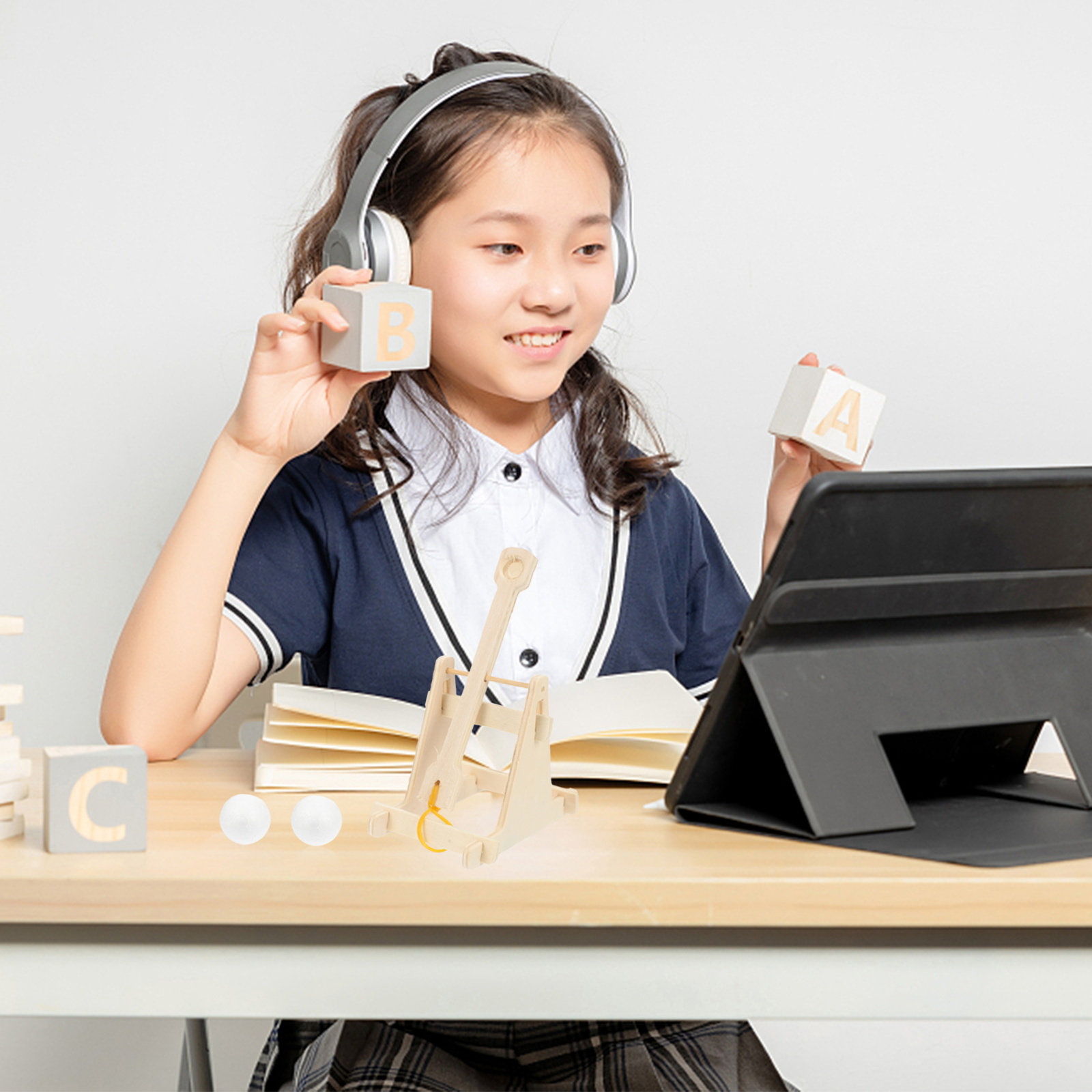 Science Project - 2個入り STEM科学教育DIYカタパルト組み立てキット 子供向け学習プロジェクト 子供用STEM科学組み立てキット