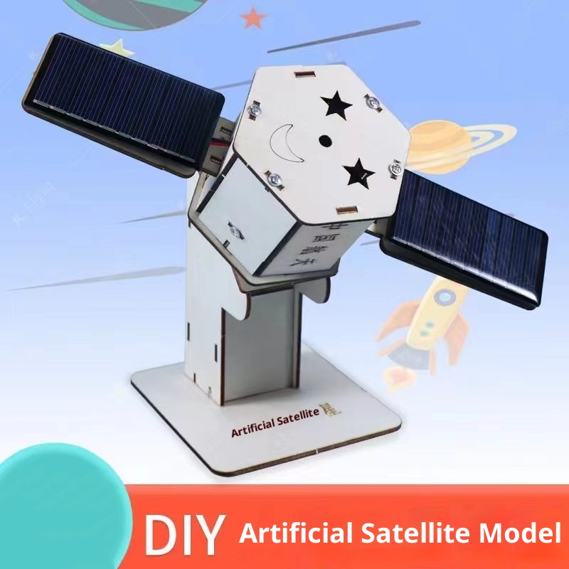 Science Project - DIY 太陽光発電衛星人工組み立てキット 子供 学生 科学教育 科学訓練