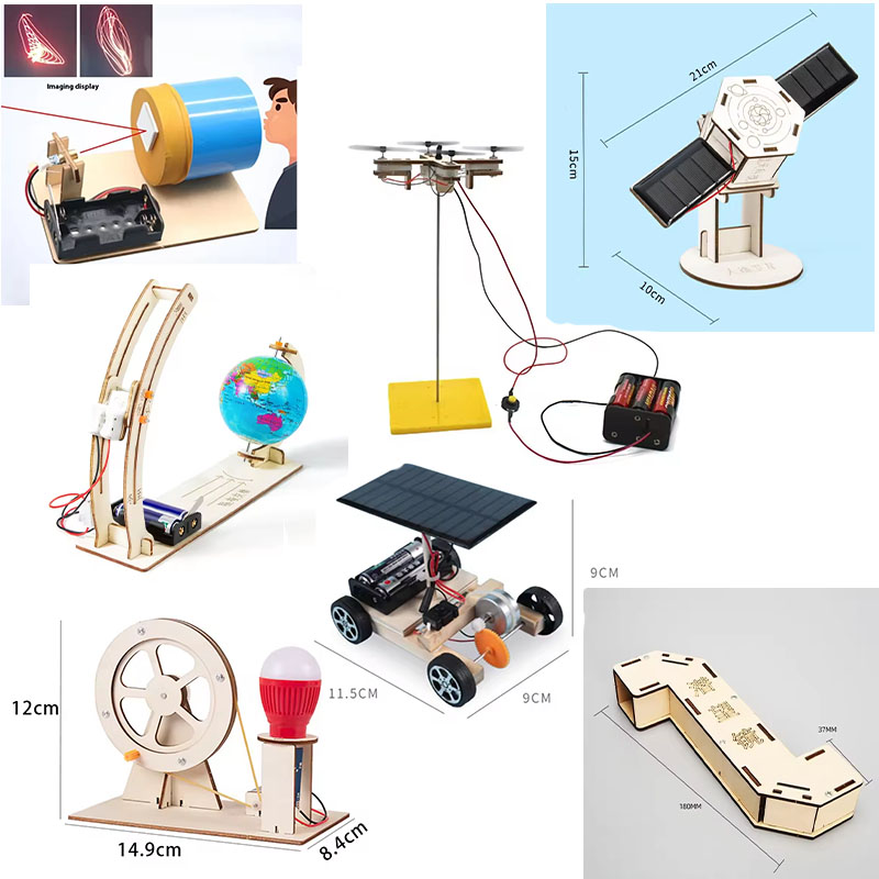 Science Project Kit - 子供向けDIY科学玩具 教育科学実験キット モデル物理学 STEMプロジェクト パズルゲーム 学校実験用品