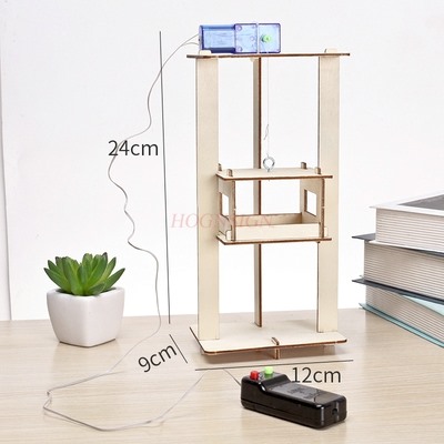 Science And Invention - 科学実験、子供の技術、小規模生産、DIY実験、学生、マニュアル用の小さなエレベーターリフト