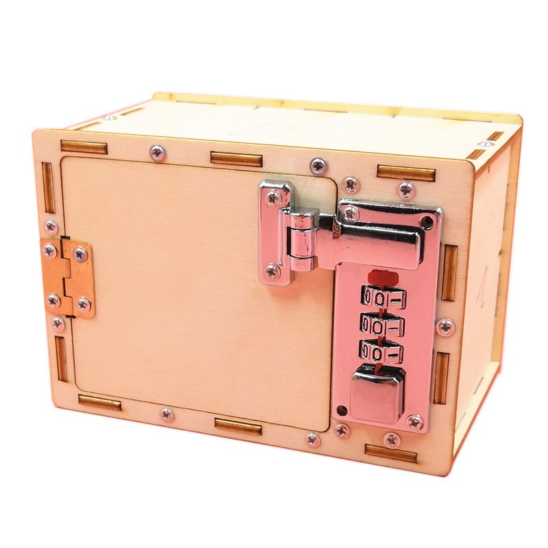 Science And Invention - DIY-メカニカルパスワード付きの木製玩具,手作りの木製ボックス,クリエイティブな科学実験装置,inteballantualDevelopment