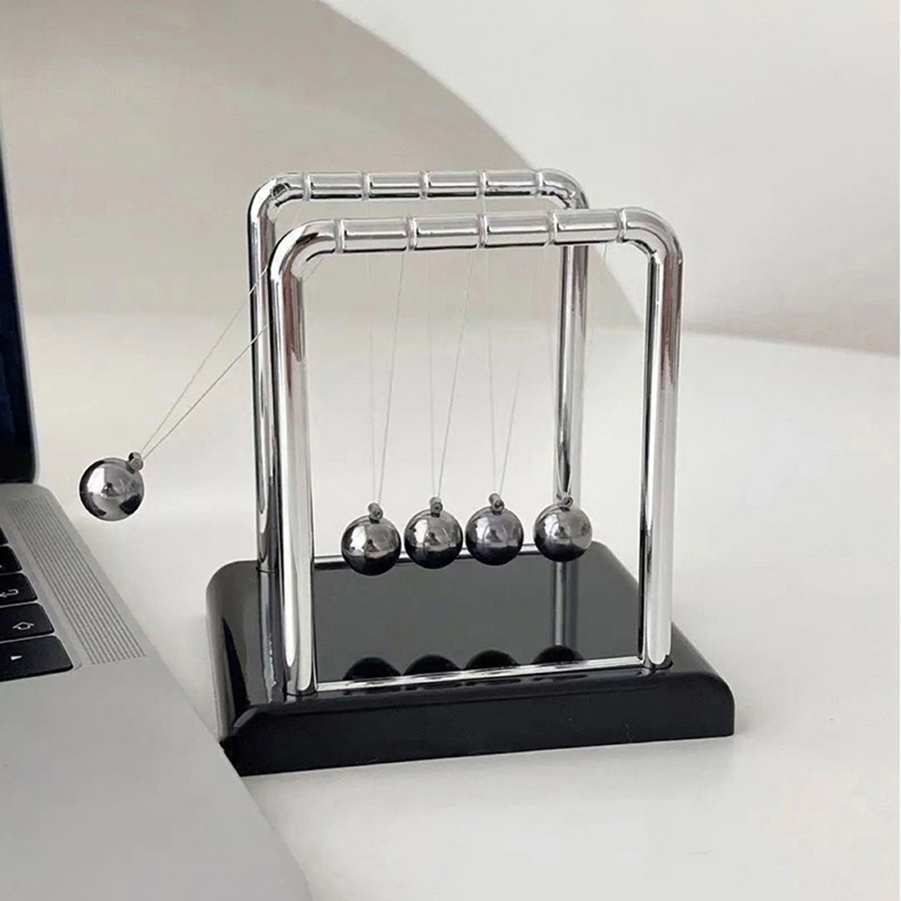 Newton Cradle Large - 1PC スイング磁気ボール永久運動デスクおもちゃ物理科学デスク楽しいおもちゃスイング運動ボールオフィスの装飾ギフト