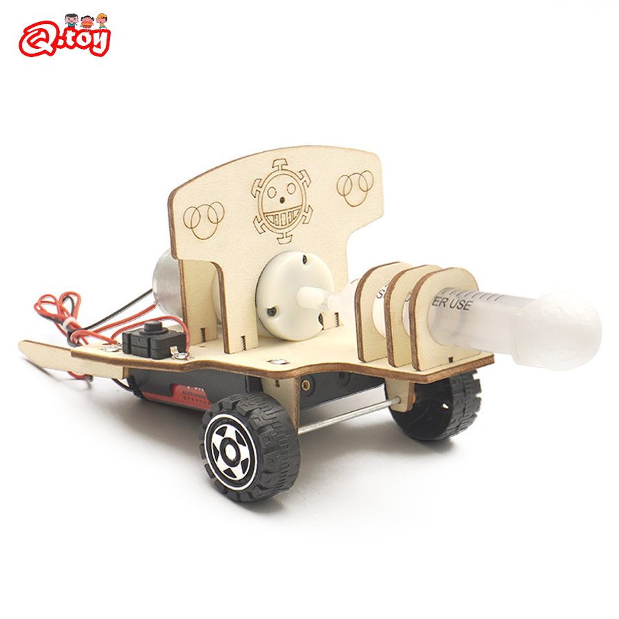Science Project Kit - DIY 科学おもちゃ実験ツールキット空気砲モデル物理学空気圧縮学習子供知育玩具スクール供給