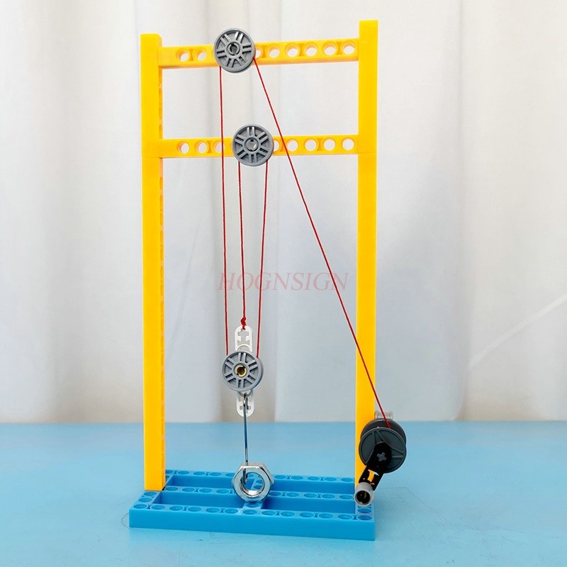 Science And Invention - プーリーブロック物理科学実験装置、子供のDIY手作り技術、実験材料、1セット