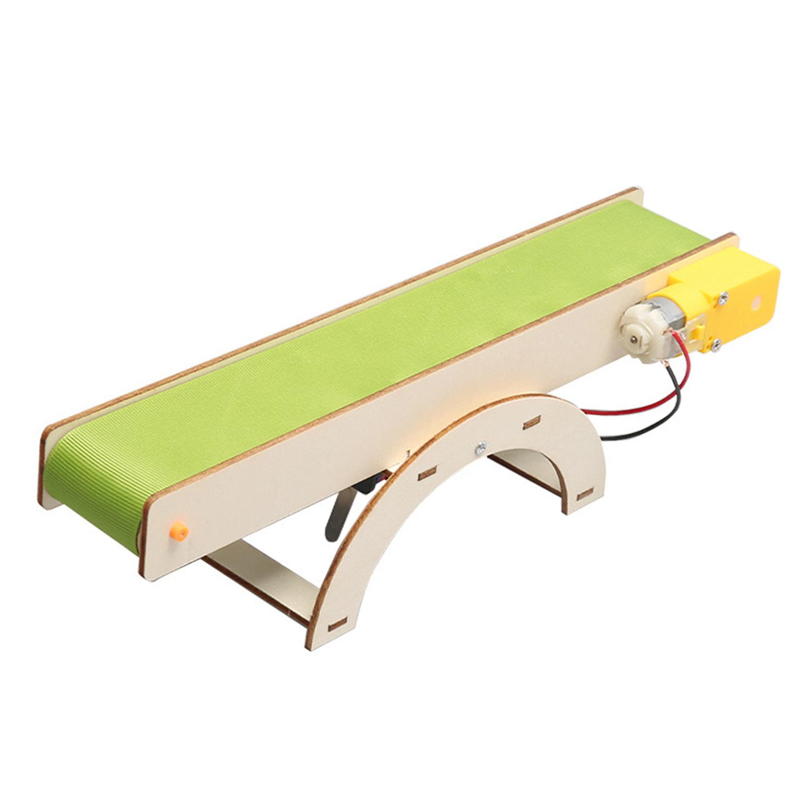 Science Max - コンベアベルト DIY 継手構築キットクリエイティブ工芸趣味教育玩具ステムおもちゃ木材科学おもちゃ子供のための学校