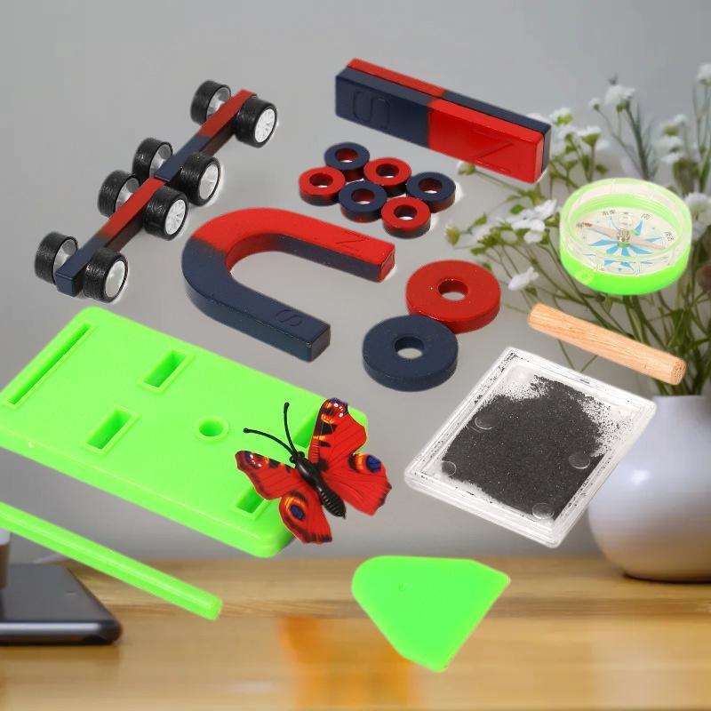 1セットの教育実験キット、バーリング、馬蹄形、U字型磁石とコ - Science Project のレビューと価格