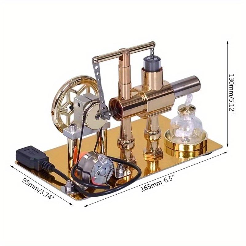空気圧式単気筒スターリングエンジン発電機 物理学 ポピュラー - Science And Invention のレビューと価格