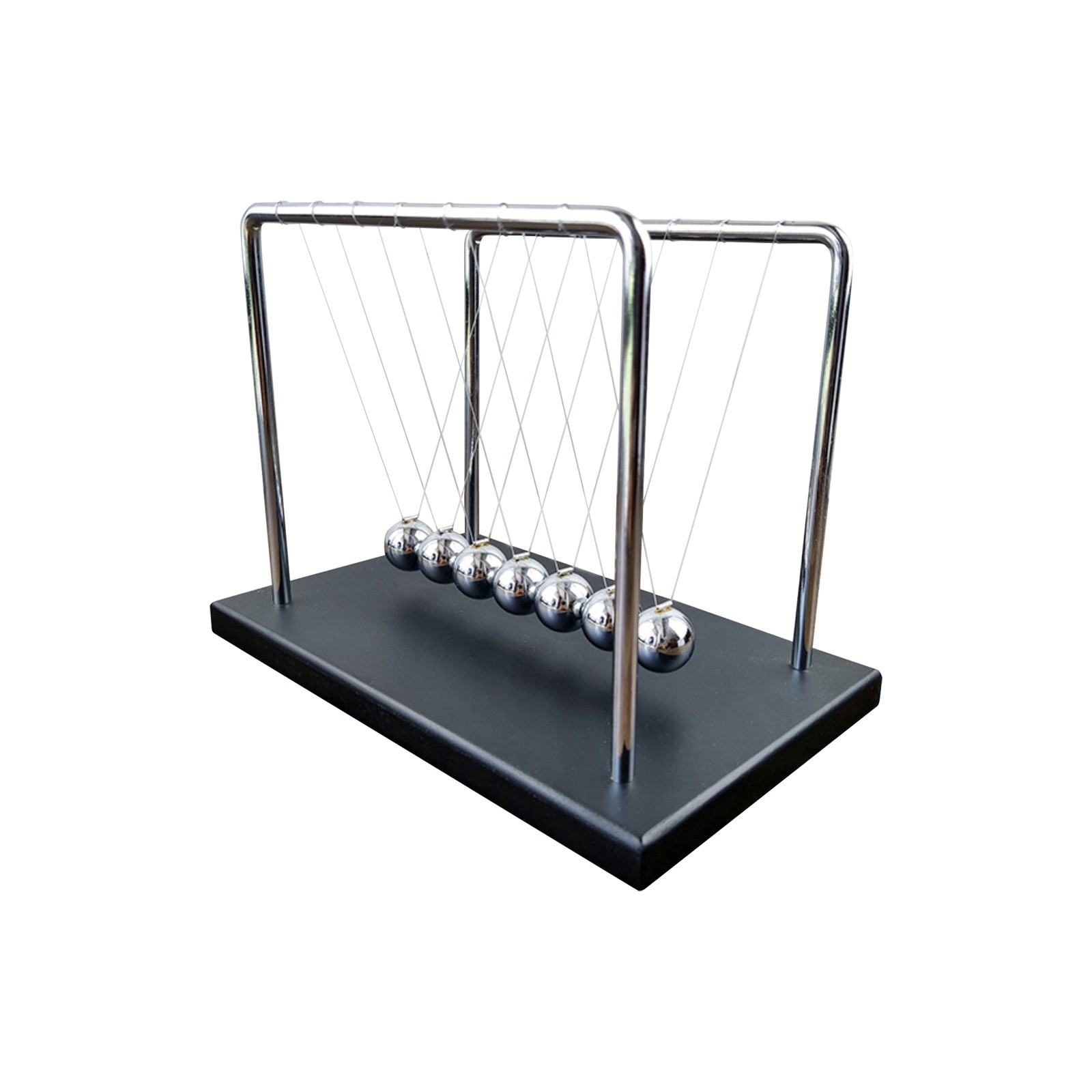 7 ボールメカニックカーブニュートン振り子ボール金属ニュート - Newton Cradle Large のレビューと価格