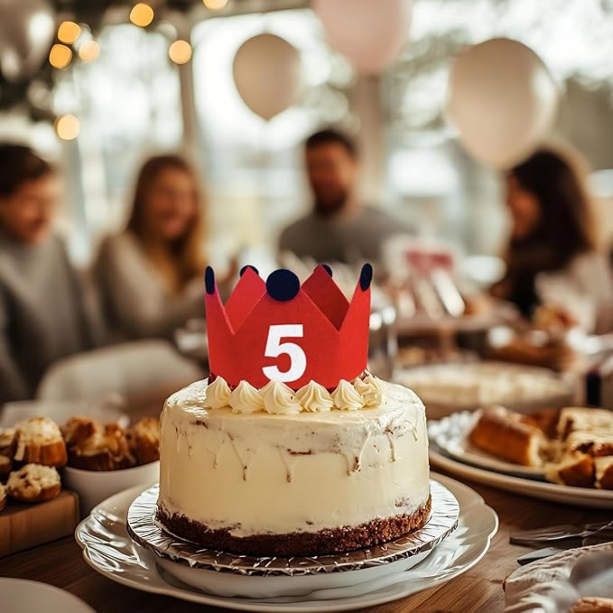 1-9歳の誕生日パーティー用クラウン、初めてのカラークラウン - Science Of Happiness のレビューと価格