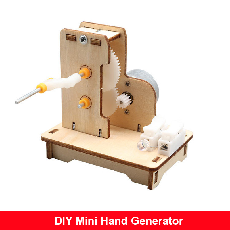 DIY ミニハンドジェネレーター DIY 科学実験キット & - Science Max のレビューと価格