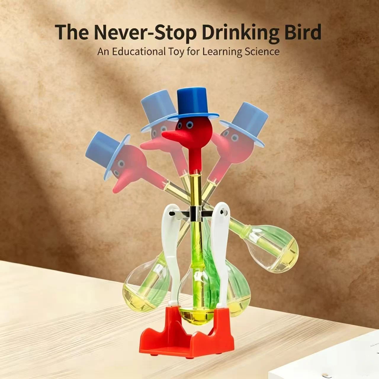 色が変わる液体ノンストップボビングドリンクバード物理科学実験 - Science Bob のレビューと価格