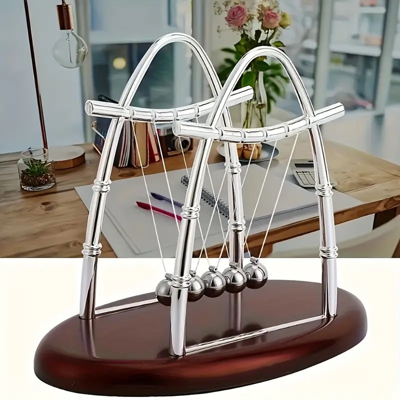 ニュートンクレードルバランススチールボール永久運動衝突ボール - Newton Cradle Large のレビューと価格