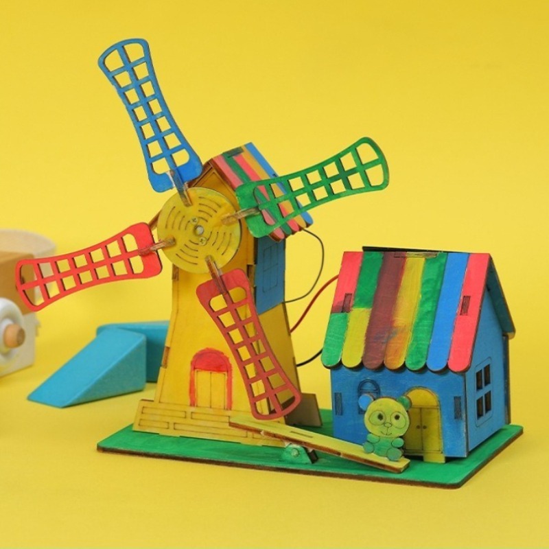 太陽光発電風車ハウス、子供向けDIY手作り組み立てモデル、教 - Science Max のレビューと価格