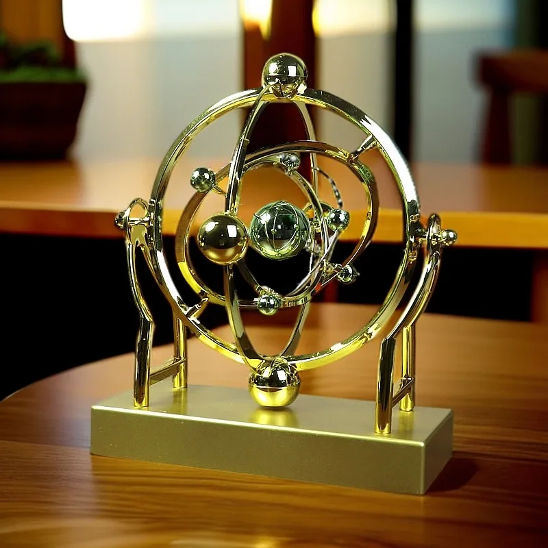 回転式太陽系デスクデコレーション、揺れる月と惑星の永久運動オ - Newton Cradle Large のレビューと価格