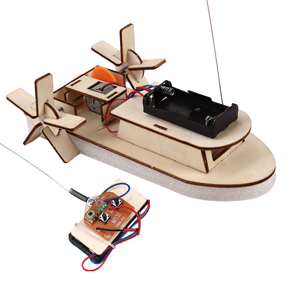 子供のためのDIY木製ボートモデル科学玩具、電気ステム、教育 - Science Max のレビューと価格