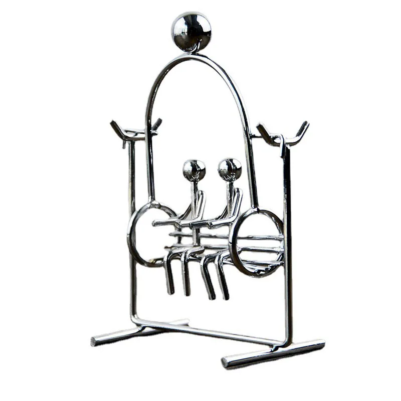 愛好家スイング永久バランスアイアンマン置物ホームデスク装飾装 - Newton Cradle Large のレビューと価格