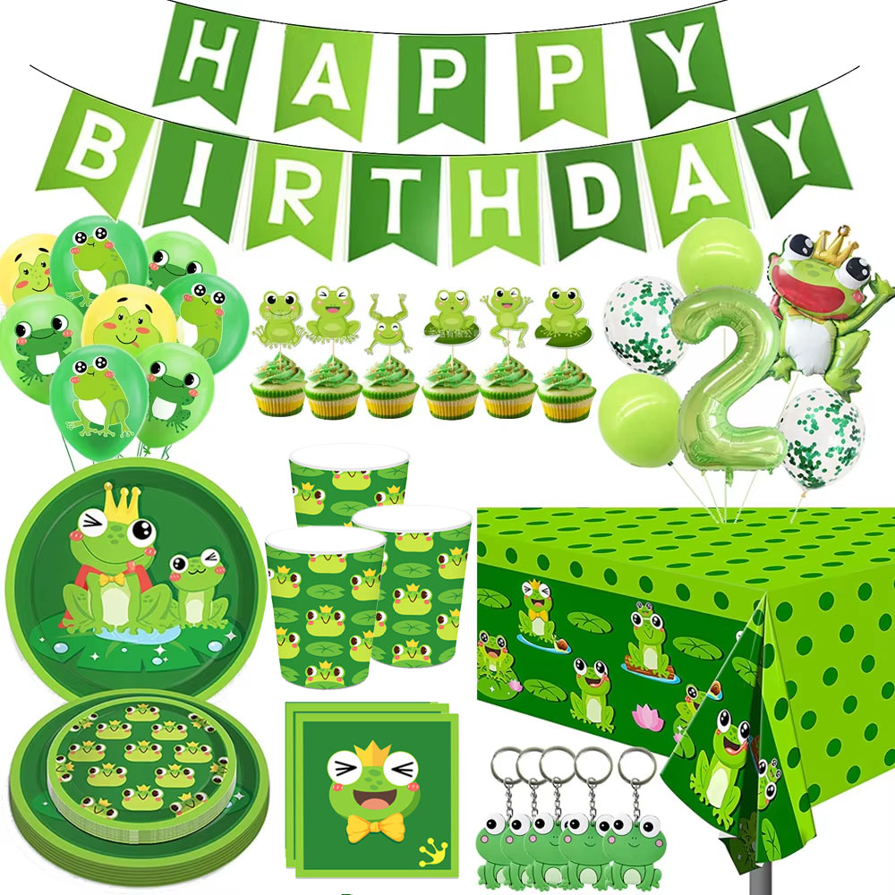 カエルの誕生日パーティーデコレーション Happy Birt - Science Of Happiness のレビューと価格